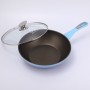 Tigaie WOK cu invelis antiaderent granit, cu capac, diametru 28 cm