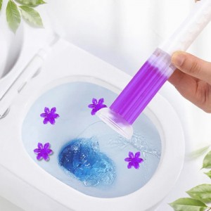 Odorizant gel toaleta, aplicare direct pe vasul de toaleta, curatare WC, 12 aplicatii, Lavanda (Lavender)