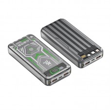 Power Bank DX304 22,5W, 20000 mAh – Încărcare Rapidă pentru 4 Dispozitive, USB, Type-C, Lightning, Compact și Portabil – Negru