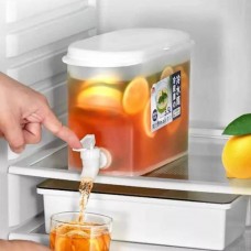 Dozator de băuturi cu robinet, 2,7L, din plastic, transparent