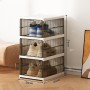 Organizator Pantofi 3 Niveluri, Plastic Negru Transparent , Ventilat, Gri – Depozitare Eficientă pentru Încălțăminte și Accesorii Organizator Pantofi 3 Niveluri, Plastic Negru Transparent , Ventilat, Gri – Depozitare Eficientă pentru Încălțăminte și Accesorii