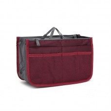 Geanta pentru organizarea bagajului, 26x15x8 cm – compact, practic și impermeabil. Bordo.