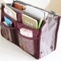 Geanta pentru organizarea bagajului, 26x15x8 cm – compact, practic și impermeabil. Bordo.