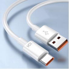 Cablu Type-C Power Delivery 100W / 10A, încărcare rapidă și transfer date, alb Cablu Type-C Power Delivery 100W / 10A, încărcare rapidă și transfer date, alb