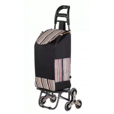 Cărucior de cumpărături pliabil cu 6 roți pentru urcarea scărilor – husă impermeabilă, 102x40x20 cm, Negru cu model. Cărucior de cumpărături pliabil cu 6 roți pentru urcarea scărilor – husă impermeabilă, 102x40x20 cm, Negru cu model.