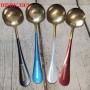 Set 6 buc Lingurite metalice pentru desert, cu personaj desen animat, Doraemon, Rosu