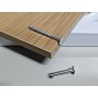 Masa laptop reglabila cu blat din  lemn, mini birou cu roti, ajustabila,  60*40 cm, Nuc