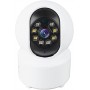 Camera de supraveghere Video CCTV,  WiFi, 128 GB, HD1080P, 2.4 G-5G, 2MP, Rotire 360°, Leduri Lumina, Senzor Miscare, Alb