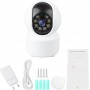 Camera de supraveghere Video CCTV,  WiFi, 128 GB, HD1080P, 2.4 G-5G, 2MP, Rotire 360°, Leduri Lumina, Senzor Miscare, Alb