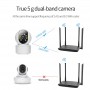 Camera de supraveghere Video CCTV,  WiFi, 128 GB, HD1080P, 2.4 G-5G, 2MP, Rotire 360°, Leduri Lumina, Senzor Miscare, Alb
