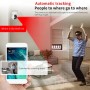 Camera de supraveghere Video CCTV,  WiFi, 128 GB, HD1080P, 2.4 G-5G, 2MP, Rotire 360°, Leduri Lumina, Senzor Miscare, Alb