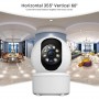 Camera de supraveghere Video CCTV,  WiFi, 128 GB, HD1080P, 2.4 G-5G, 2MP, Rotire 360°, Leduri Lumina, Senzor Miscare, Alb