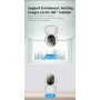 Camera de supraveghere Video CCTV,  WiFi, 128 GB, HD1080P, 2.4 G-5G, 2MP, Rotire 360°, Leduri Lumina, Senzor Miscare, Alb