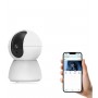 Camera de supraveghere Video CCTV,  WiFi, 128 GB, HD1080P, 2.4 G-5G, 2MP, Rotire 360°, Leduri Lumina, Senzor Miscare, Alb