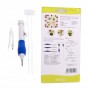 Set unelte broderie, Pix de broderie cu 3 ace ajustabile 1.3mm, 1.6mm, 2.2mm, plastic, 13x2cm