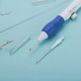 Set unelte broderie, Pix de broderie cu 3 ace ajustabile 1.3mm, 1.6mm, 2.2mm, plastic, 13x2cm