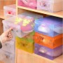 Set 12 Cutie din plastic, transparente, pentru pantofi si obiecte mici 27,5*18*9 cm