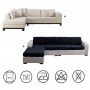 Husă impermeabilă cu elastic pentru canapea cu 4 locuri – protecție și aspect îngrijit, XL (170-210 cm). Albastru inchis