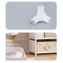 Dulap textil organizator, 3 coloane, alb, cadru metalic, 170x143x36 cm