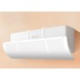 Deflector de aer reglabil pentru aer condiționat, din plastic, 40–82,2 cm, alb