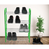 Pantofar tip raft, 4 nivele, Verde deschis, Pentru Incaltaminte, 60*43*19 cm