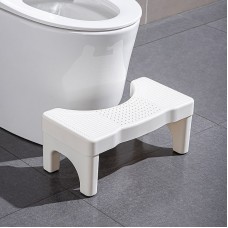 Suport ergonomic pentru picioare, pentru toaletă, 42,5x26x16 cm, antiderapant, plastic alb – pentru adulți și copii