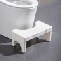Suport ergonomic pentru picioare, pentru toaletă, 42,5x26x16 cm, antiderapant, plastic alb – pentru adulți și copii