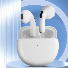 Căști Wireless Pro6 TWS Bluetooth 5.0, Control Tactil, Sunet Stereo, Rezistente la Apă IPX7, cu Carcasă de Încărcare – Alb Căști Wireless Pro6 TWS Bluetooth 5.0, Control Tactil, Sunet Stereo, Rezistente la Apă IPX7, cu Carcasă de Încărcare – Alb
