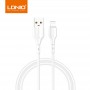 Cablu USB – Lightning LDNIO, 25 W, 1m, pentru iPhone 5–14, încărcare rapidă, alb.