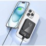 Powerbank stilat cu MagSafe – 5000 mAh, încărcare wireless 15W, design compact. Negru