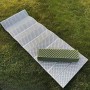Saltea pliabilă de camping, 183x60x2 cm, izopren, 12 secțiuni, impermeabilă, ușoară. Verde