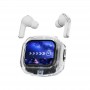 Căști Air Max True Wireless Bluetooth 5.4 – Ecran LCD Color Tactil, Reducere Zgomot, Autonomie Extinsă, Alb, Sport & Gaming