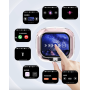 Căști Air Max True Wireless Bluetooth 5.4 – Ecran LCD Color Tactil, Reducere Zgomot, Autonomie Extinsă, Alb, Sport & Gaming