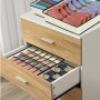 Organizator de lenjerie pentru dulap, sertar. Set 4 buc, Bej