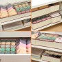 Organizator de lenjerie pentru dulap, sertar. Set 4 buc, Bej