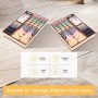 Organizator de lenjerie pentru dulap, sertar. Set 4 buc, Bej