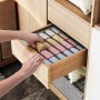 Organizator de lenjerie pentru dulap, sertar. Set 4 buc, Bej