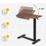 Masă mobilă pentru laptop, reglabilă pe înălțime, 80x40 cm – Negru
