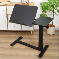 Masă mobilă pentru laptop, reglabilă pe înălțime, 80x40 cm – Negru