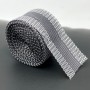 Bandă termoactivă pentru tivire cu fierul,  2,5 cm x 5 m– Repară, scurtează și fixează fără ac, fără a coase, Gri.