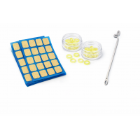 Set tratament unghii încarnate – kit complet pentru corectare unghii curbate, 28 plasturi, 10 elastice și cârlig inox, utilizare acasă