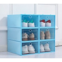 Cutie, organizator pentru depozitarea pantofilor, plastic, pliabila, 32*23*13 cm. Albastru