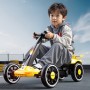Kart electric pentru copii, 12V, cu telecomandă, lumini și sunete, 8 km/h, vârstă 2–6 ani, galben