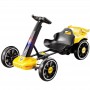 Kart electric pentru copii, 12V, cu telecomandă, lumini și sunete, 8 km/h, vârstă 2–6 ani, galben