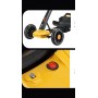 Kart electric pentru copii, 12V, cu telecomandă, lumini și sunete, 8 km/h, vârstă 2–6 ani, galben