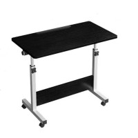 Măsuță reglabilă multifuncțională, mobilă, 60x40 cm – ideală pentru laptop, citit sau lucru de acasă, Negru.