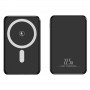 Powerbank Magnetic MagSafe 5000mAh, Încărcare Wireless 15W, USB-C PD 22.5W, Compact, Fixare Magnetică Puternică. Negru