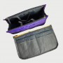 Geanta pentru organizarea bagajului, 26x15x8 cm – compact, practic și impermeabil. Violet.