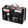 Geanta pentru organizarea bagajului, 26x15x8 cm – compact, practic și impermeabil. negru.