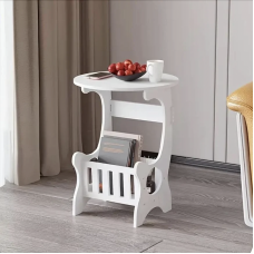 Masuta rotunda pentru cafea cu spatiu de depozitare, Masuta de cafea,  26*46*36 cm